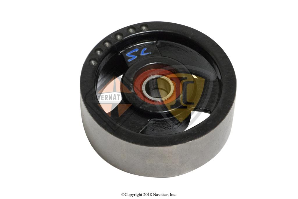 1822652C92, Navistar International, T444E IDLER PULLEY, FLAT - part number 1822652C92