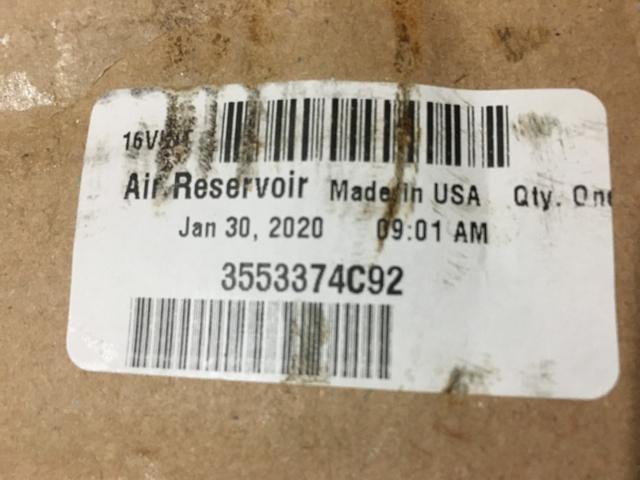 3553374C92, Navistar International, TANK, AIR PRESSURE (PRIMARY) - part number 3553374C92