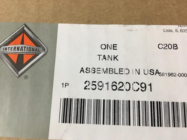 2591620C91, Navistar International, TANK, RAD SURGE OR COOLANT - part number 2591620C91