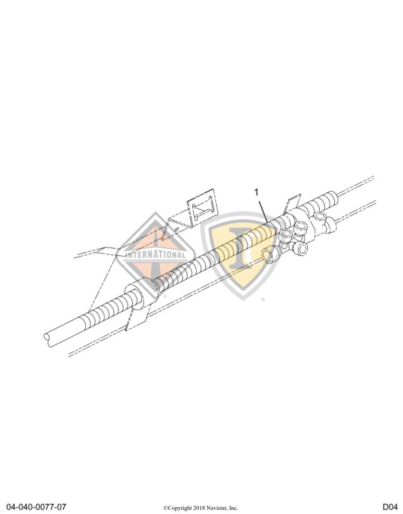 2028986C1, Navistar International, TEE, QC 3/8FX1/4FX3/8M STEM - 2028986C1