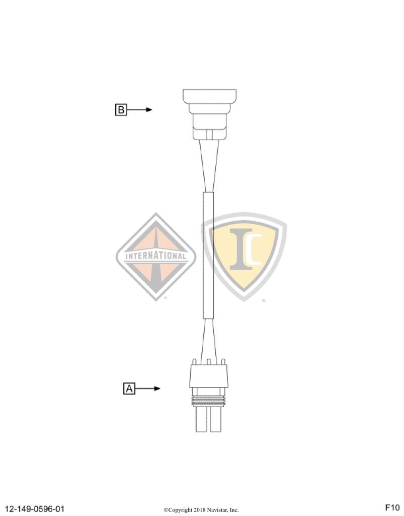587575C1, Navistar International, TERMINAL, ELECT, CABLE - part number 587575C1
