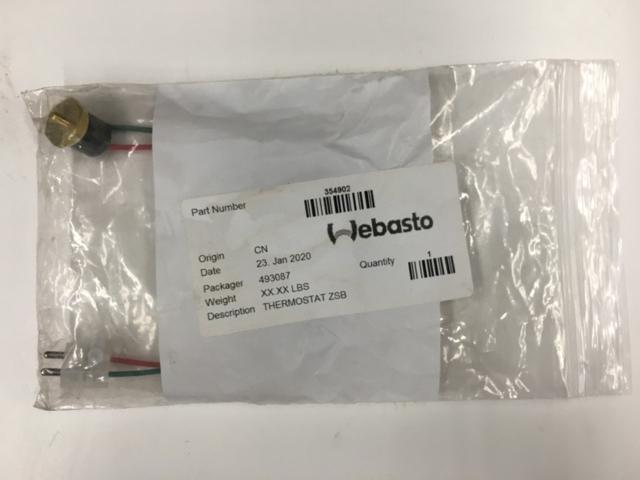 WEB354902, Webasto, THERMOSTAT - part number WEB354902