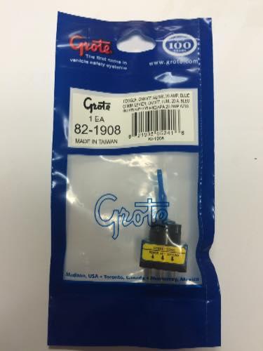82-1908, Grote Industries Co., TOGGLE ON/OFF GLOW 20A BLUE - 82-1908