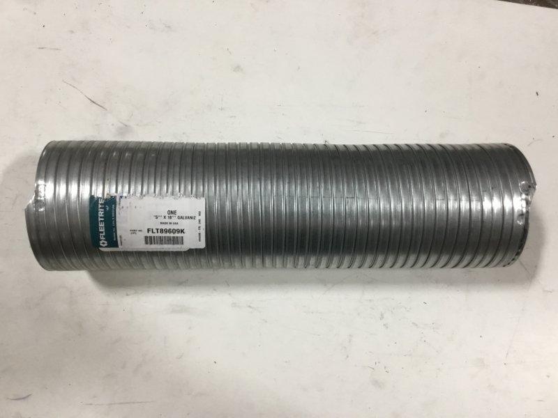 FLT89609K, Fleetrite, PIPE, EXHAUST, GALVANIZED, 5 IN. DIA, 18 IN. BODY LENGTH - part number FLT89609K