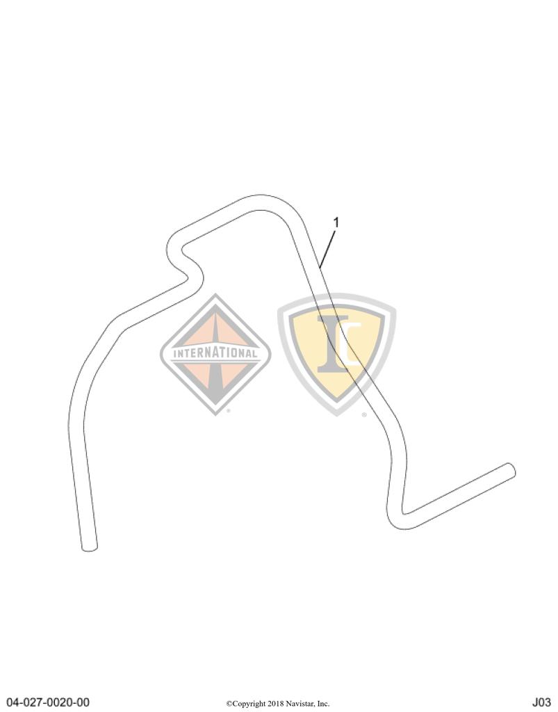 417199C3, Navistar International, TUBE, AIR BRAKE, NYLON BULK, 3/8 OD, BLACK, SOLD/FOOT - part number 417199C3