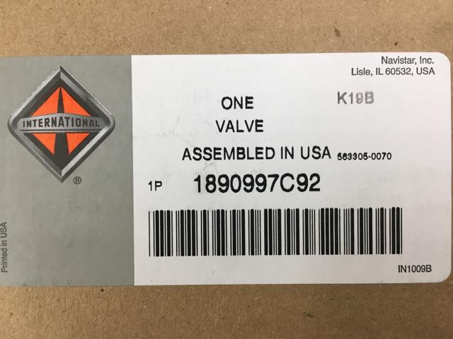 1890997C92, Navistar International, Engine Components, VALVE ASSEMBLY, EGR - part number 1890997C92