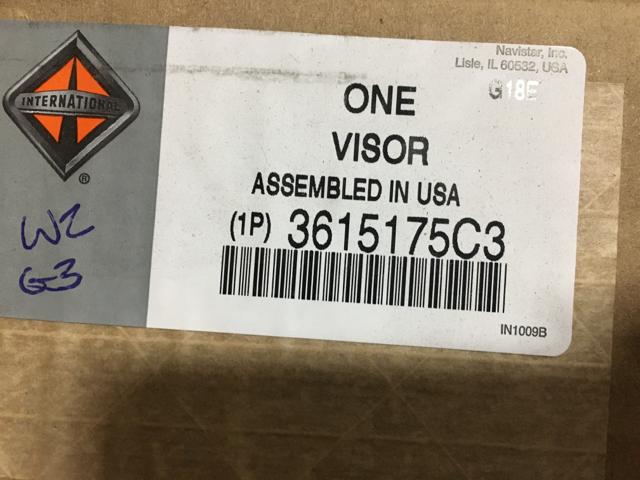3615175C3, Navistar International, SUNVISOR, EXTERIOR, LH, BASE - part number 3615175C3