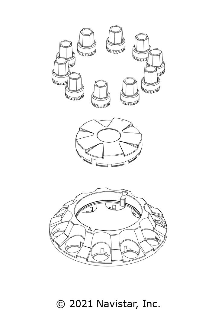 ACC15300, Chromecraft, WHEEL COVER KIT - part number ACC15300