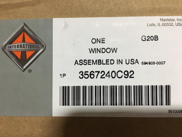 3567240C92, Navistar International, WINDOW, LH VENT - part number 3567240C92