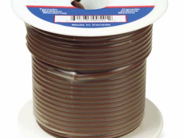87-7001, Grote Industries Co., WIRE, 14GA, BROWN, 100' - 87-7001