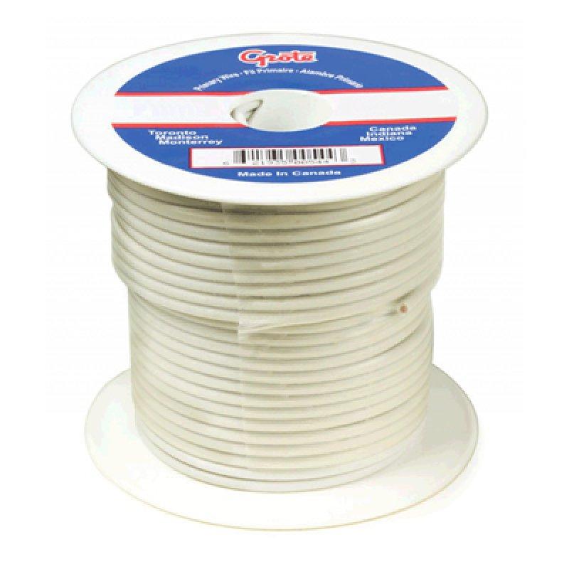 87-7007, Grote Industries Co., WIRE, 14GA, WHITE, 100' - 87-7007