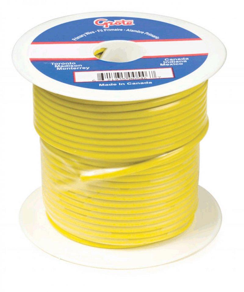 87-7011, Grote Industries Co., WIRE, 14GA, YELLOW, 100' - 87-7011
