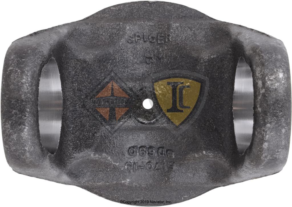 2500656C1, Navistar International, Drive Shaft Tube Weld Yoke, SPL170 Series, 6.026" Outside Diameter, 2.166" Bearing Cap Diameter,  4.961" Tube Diameter, 0.118 Tube Wall, 4.746" Butt D - 2500656C1