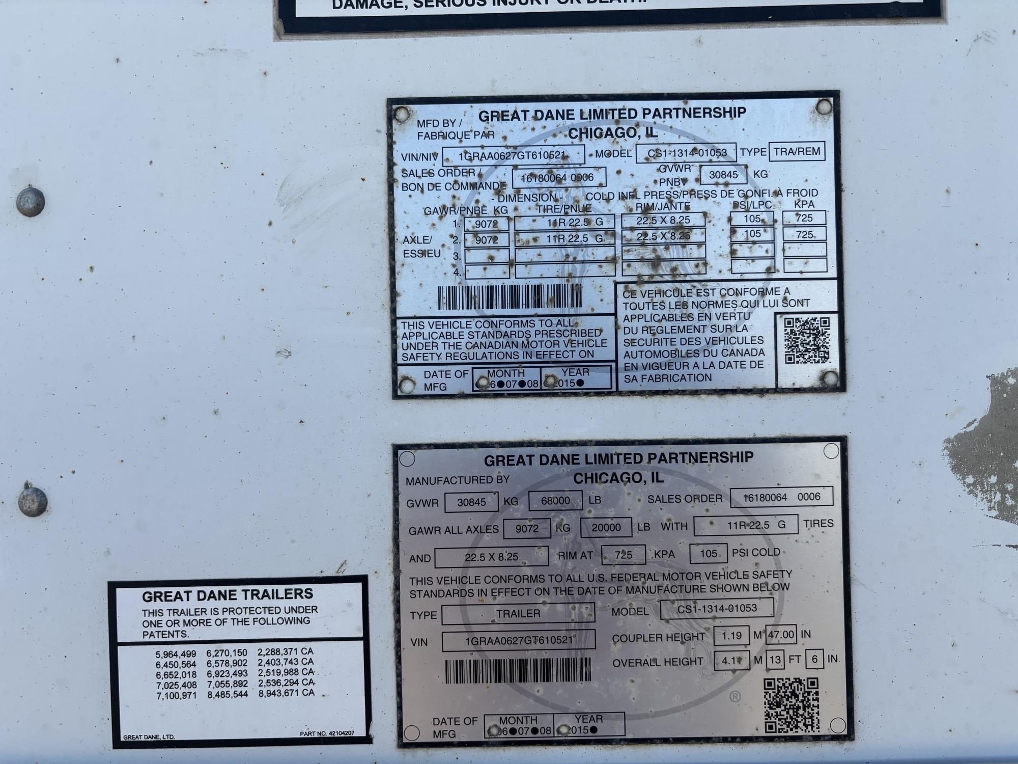 2016 Great Dane Dry Van