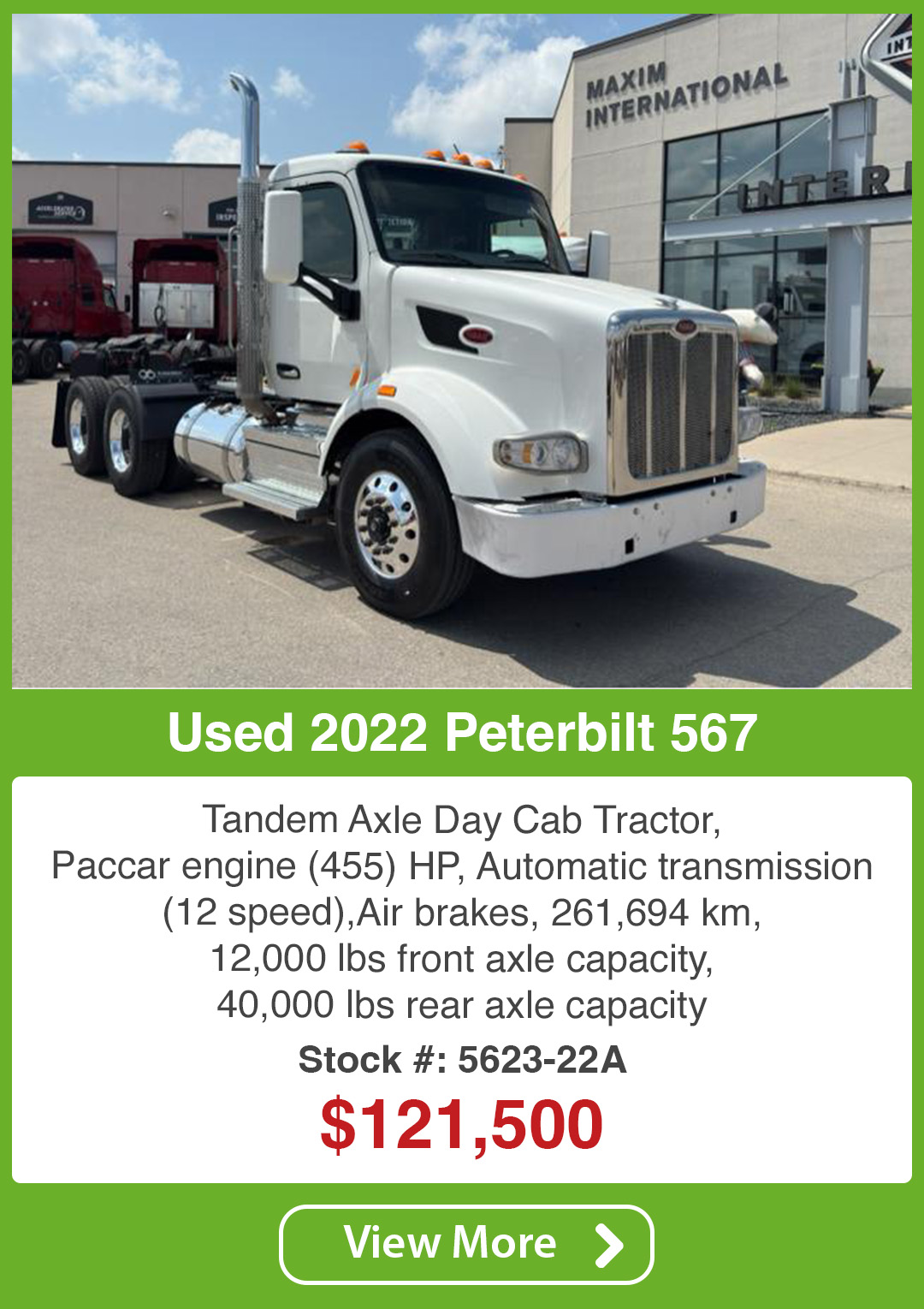 2022 Peterbilt 567