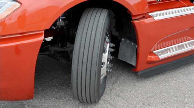 Photo of an International LT Sleeper Truck Wheel