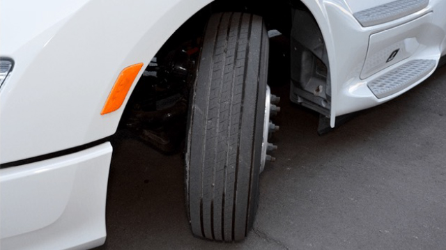 Photo of a Peterbilt Sleeper Truck Wheel