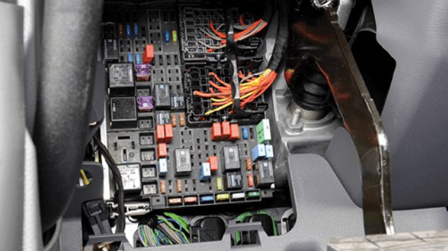 Photo of a Peterbilt 567 Truck Electrical Panel
