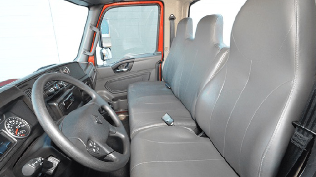 Photo of the Inside of an International MV Truck