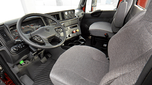 Photo of the Inside of an International RH Truck