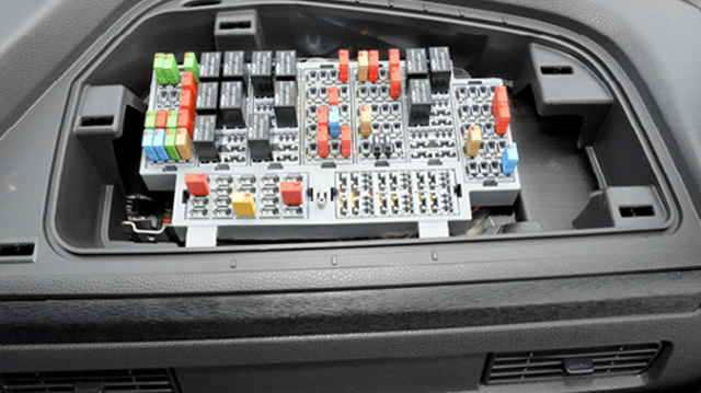 Photo of an International RH Truck Electrical Panel