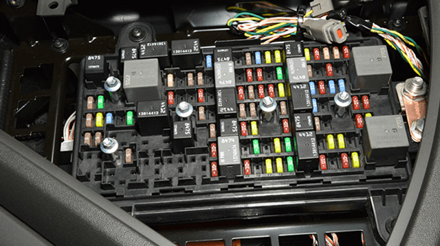Photo of a Volvo VNR Truck Electrical Panel