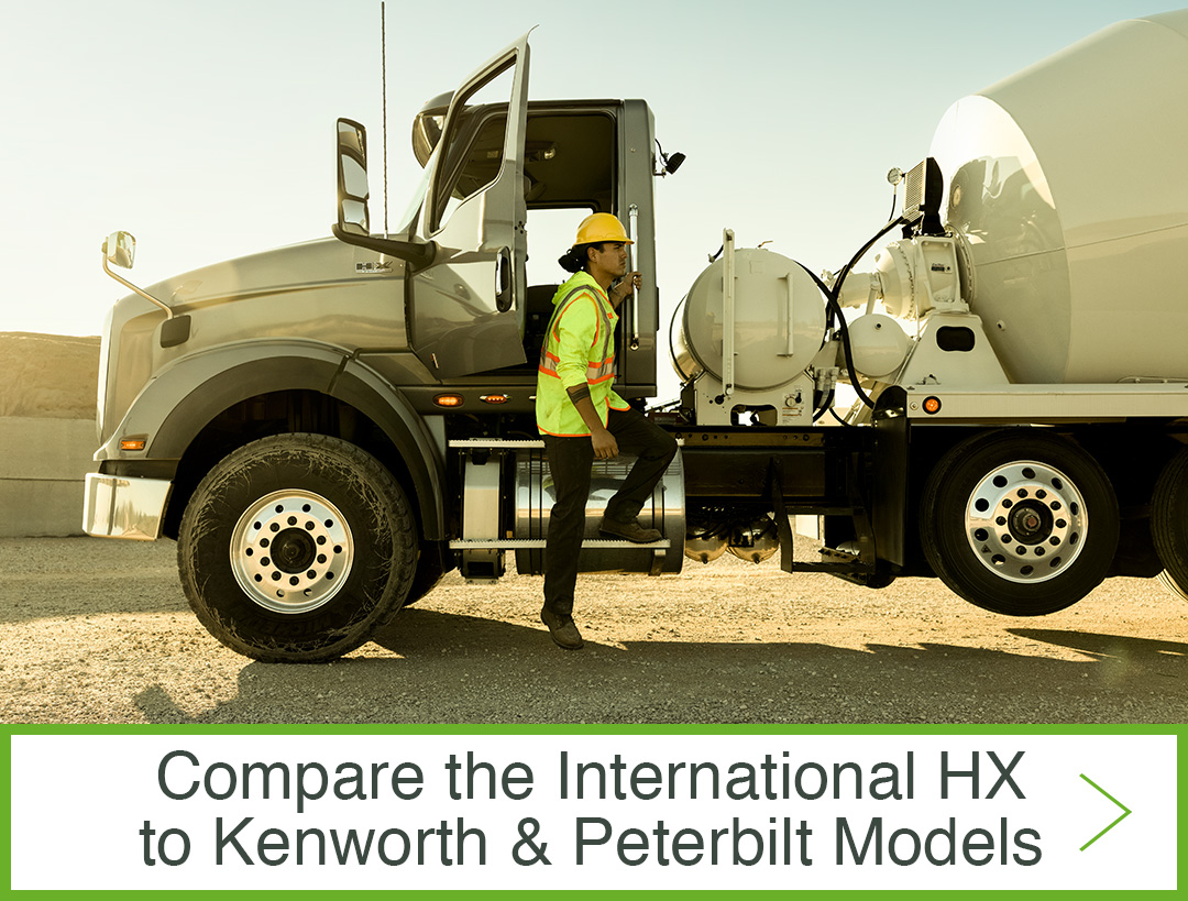 Compare the International HX to Kenworth & Peterbilt Models
