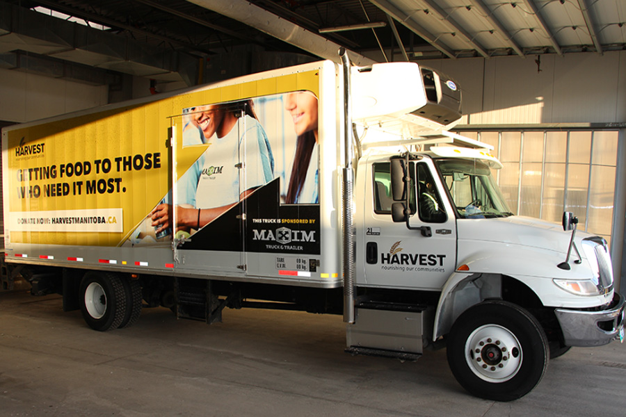 harvest manitoba reefer truck