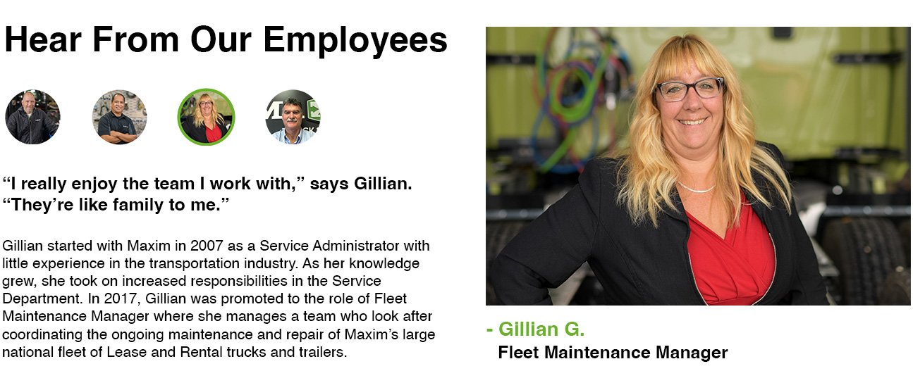 hear from our employee, gillian