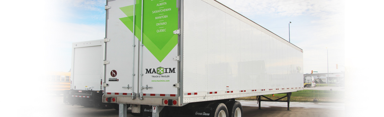 Heavy duty trailers for rent at Maxim Truck & Trailer
