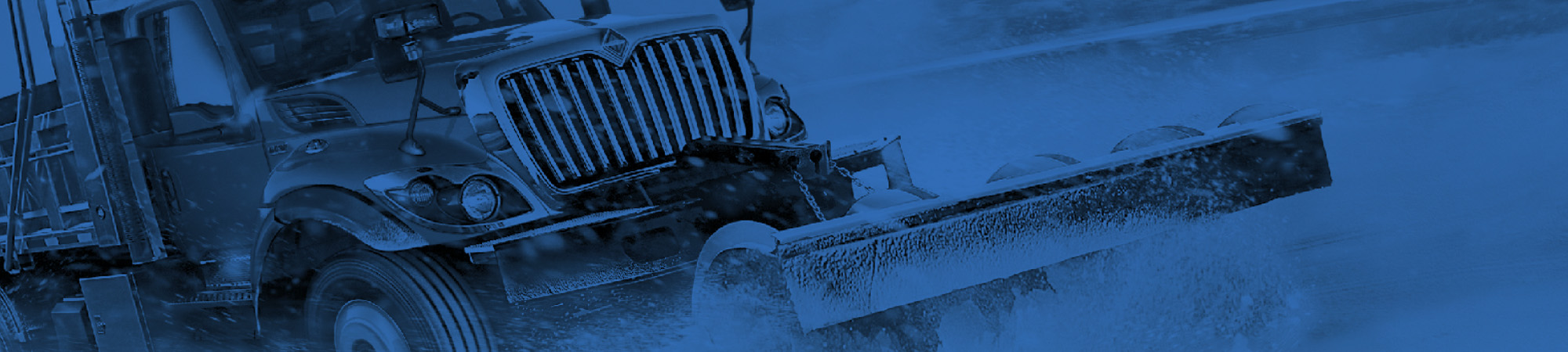 image with a semi plow truck with a diesel engine
